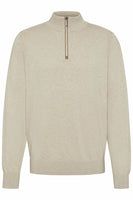 Bugatti HALF ZIP 55510A COTTON STONE