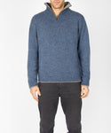 IrelandsEye Half Zip Sweater Blue Stone
