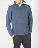 IrelandsEye Half Zip Sweater Blue Stone