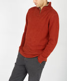 IrelandsEye Half Zip Sweater Crimson