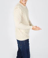 IrelandsEye Knitwear Blasket Aran Sweater Natural
