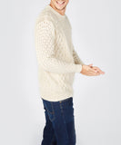 IrelandsEye Knitwear Blasket Aran Sweater Natural
