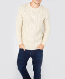IrelandsEye Knitwear Blasket Aran Sweater Natural