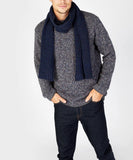 IrelandsEye Luxe Ribbed Scarf Rich Navy