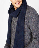 IrelandsEye Luxe Ribbed Scarf Rich Navy
