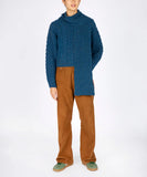 IrelandsEye Luxe Ribbed Scarf Ink Marl