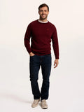 BRAKEBURN BRENTWOOD CREW NECK Burgundy