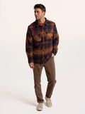 Brakeburn Checkford Check Shirt Navy