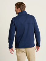 BRAKEBURN NAVY 1/4 ZIP SWEAT