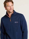 BRAKEBURN NAVY 1/4 ZIP SWEAT