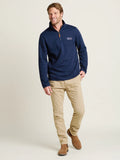 BRAKEBURN NAVY 1/4 ZIP SWEAT