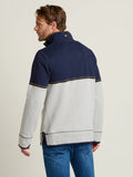 BRAKEBURN COLOUR BLOCK 1/4 ZIP SWEAT