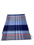 Failsworth Lambswool Check Scarf Navy/Blue