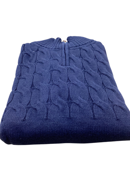 BRAKEBURN ANSWORTH QUARTER ZIP Navy