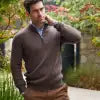 Andre Inch .25 Zip Ecru