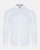 Andre Rhine  Oxford LS Shirt Plain White