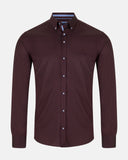 Andre Rhine LS Shirt Plain Burg