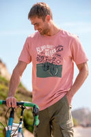 Brakeburn Blood Sweat and Gears Tee Pink