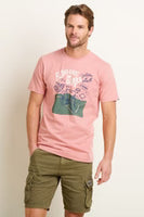 Brakeburn Blood Sweat and Gears Tee Pink