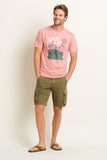 Brakeburn Blood Sweat and Gears Tee Pink