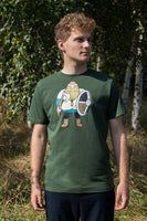 Dave Viking Full Body Colour on Green