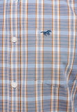 Mustang Gilroy SS Shirt Blue Grey Check