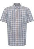 Mustang Gilroy SS Shirt Blue Grey Check