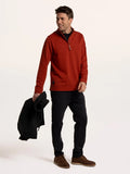 Brakeburn Frampton 1/4 Zip Sweat Rust