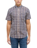 Mustang Gilroy SS Shirt Green Brown Chk