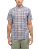 Mustang Gilroy SS Shirt Blue Grey Check