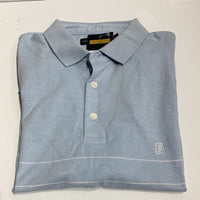 French Connection Striped Polo Blue