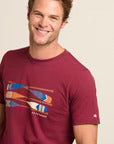 Brakeburn Paddles Tee Burgundy