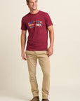 Brakeburn Paddles Tee Burgundy