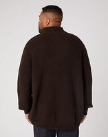 WRANGLER HALF ZIP KNIT DELICIOSO BROWN