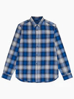 French Connection LS Check Shirt Blue