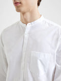 Plain Grandad Shirt White