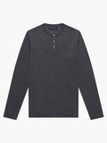 French Connection Henley Long Sleeve Top Grey