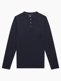 French Connection Henley Long Sleeve Top Navy