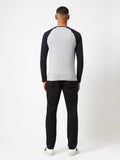 French Connection Raglan Long Sleeve Top Grey