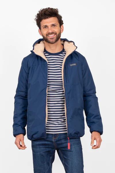 BRAKEBURN REVERSIBLE FLEECE JACKET