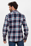 Breakburn Checked Shirt Navy