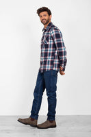 Breakburn Checked Shirt Navy