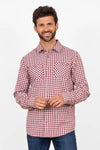 Breakburn Gingham Shirt Burrgendy