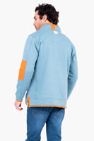 Brakeburn Quarter Zip Sweat Blue