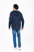 Breakburn Navy Marl Full Zip Hoodie