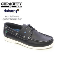 Dubarry Admirals Navy Leather Deck Shoes
