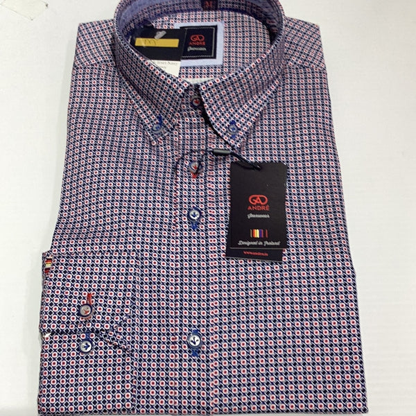 Andre Colm LS Shirt Navy