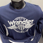 Wrangler Americana Ls Tee  Navy