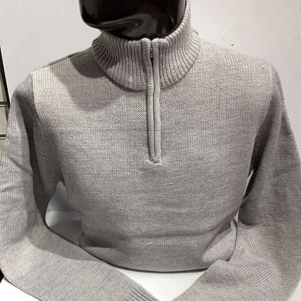 French Connection Half Zip Knit Grey