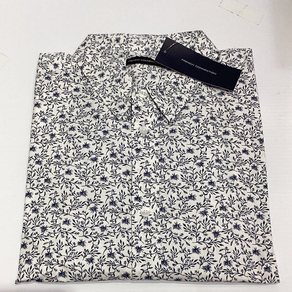 Floral Print Shirt White/Blue